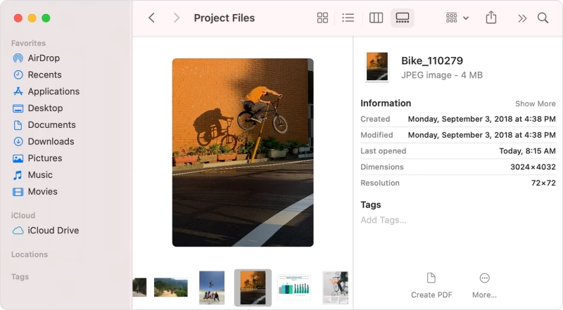 Supercharge Your Website With Image Optimization Macos Big Sur Finder Gallery View